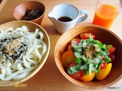 夏の食卓  orange・green・red・yellow