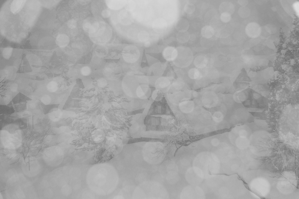 雪降る五箇山
