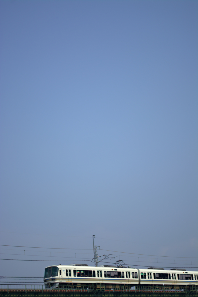 春空に向かって