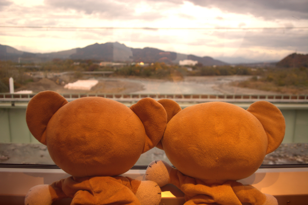 車窓を眺める？