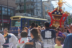 下町の祭り