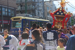 下町の祭り