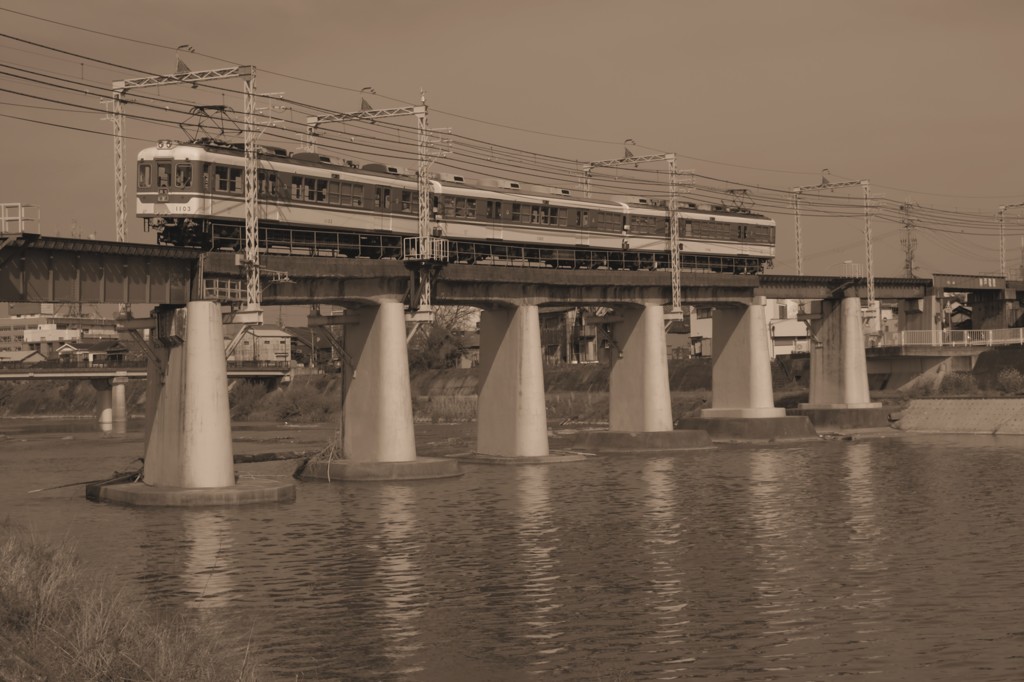 変わらない美嚢川鉄橋