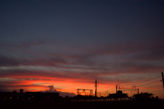 夏の夕暮れ