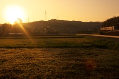 朝陽と共に新開地へ