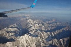 新疆ウイグル上空