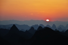 桂林の夕日