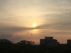 今日の夕暮れ(^^)