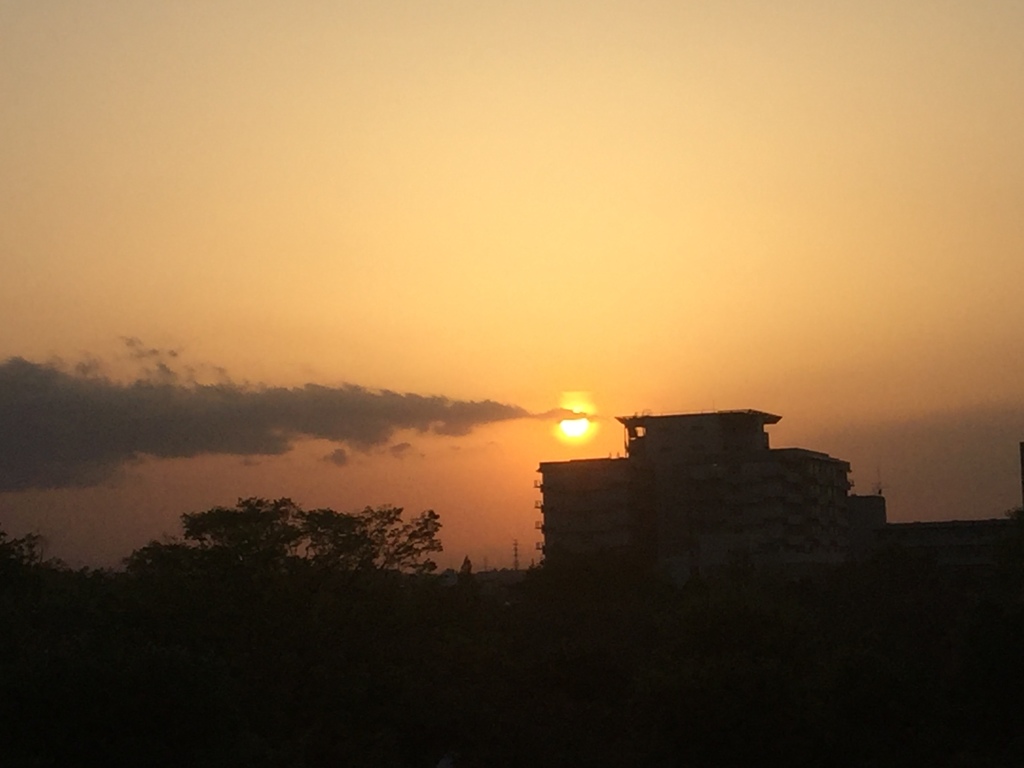 今日の夕暮れ(^^)