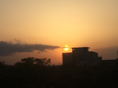 今日の夕暮れ(^^)