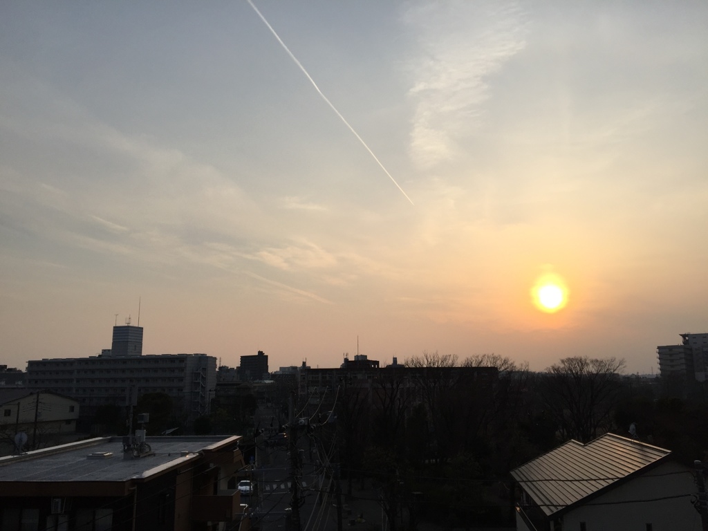 今日の夕暮れ3.30