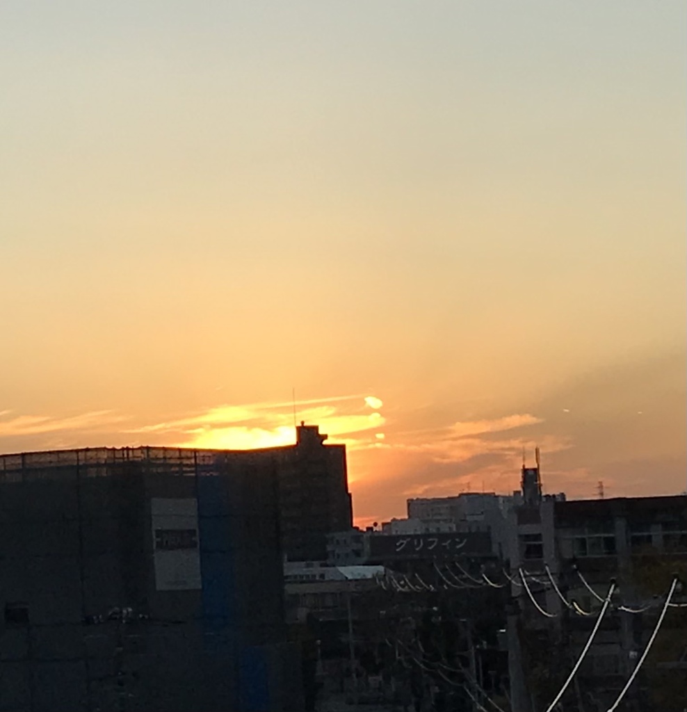 寒い夕暮れ