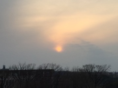 今日の夕暮れ。。