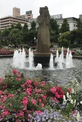 小雨の山下公園(^^)