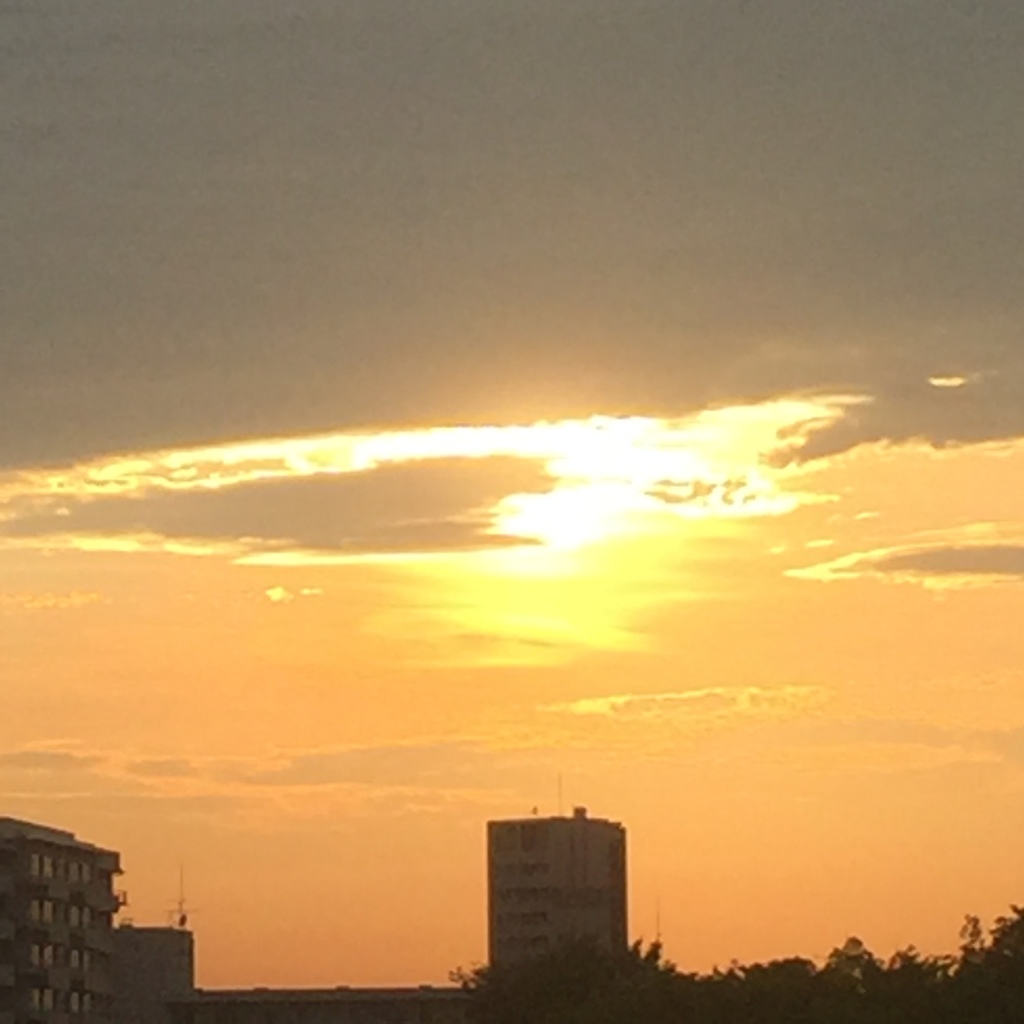 今日の夕暮れ(^-^)