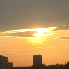 今日の夕暮れ(^-^)