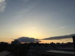 今日の夕暮れ(^ ^)