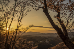 吉野山　上千本からの夕景・^^