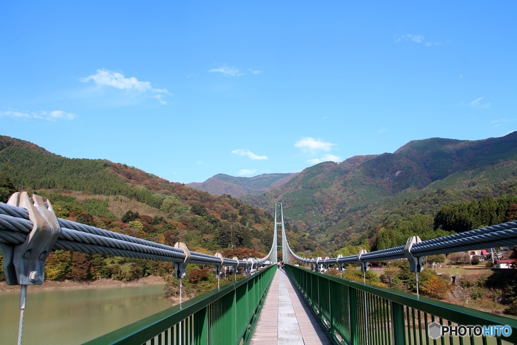 もみじ谷大吊り橋②