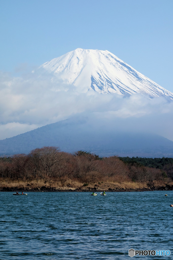 精進湖＆富士山