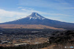 忍野村、富士山