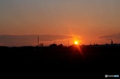 夕日