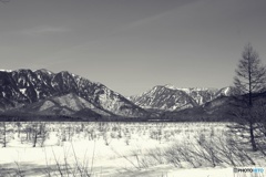 雪の戦場ヶ原①