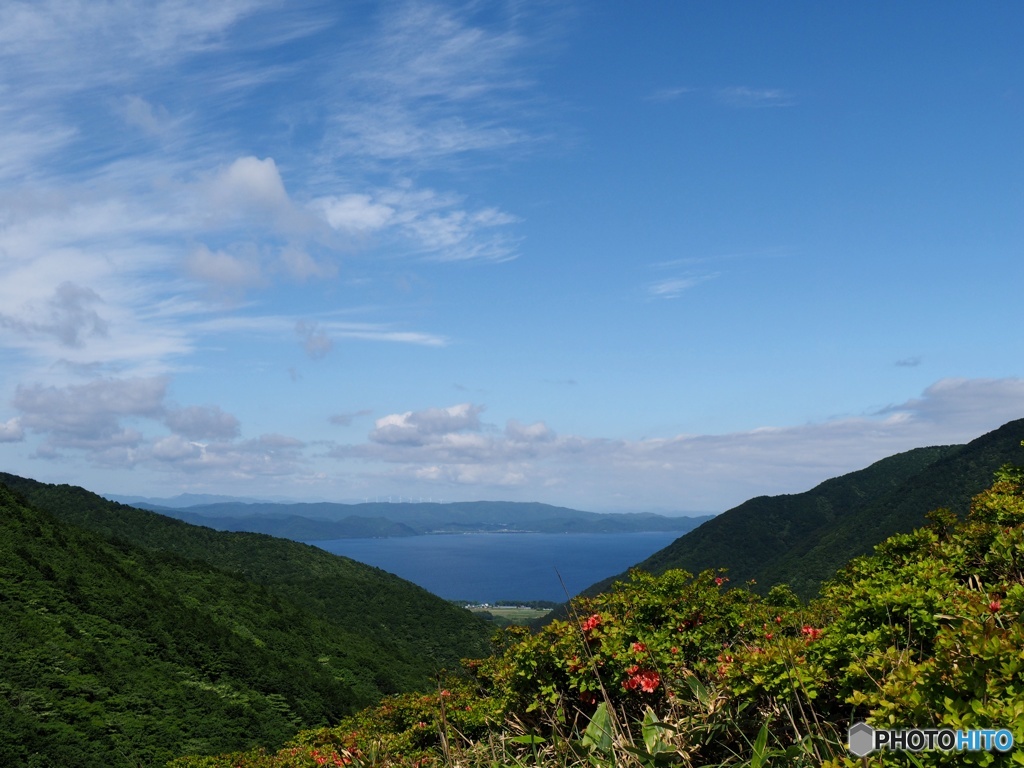 御霊櫃峠から猪苗代湖