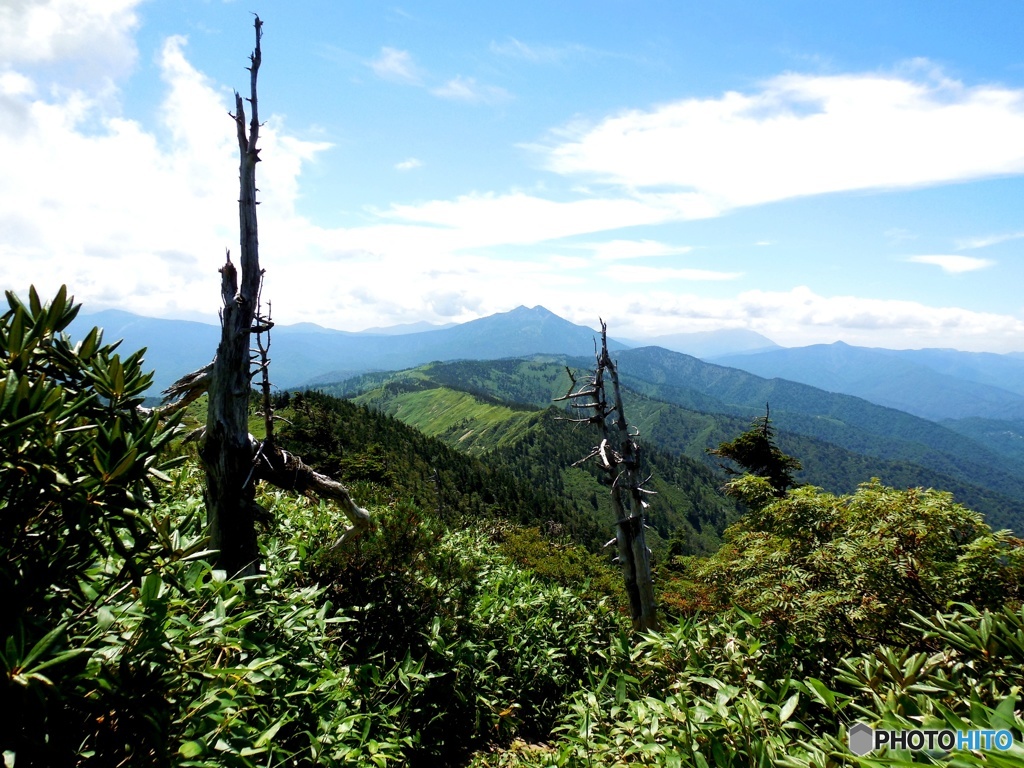 燧ヶ岳が見える