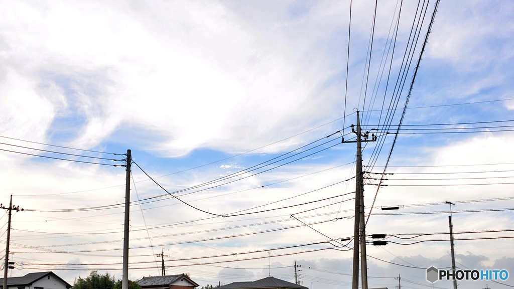 空にわたあめ