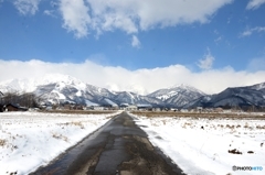 白馬村の風景