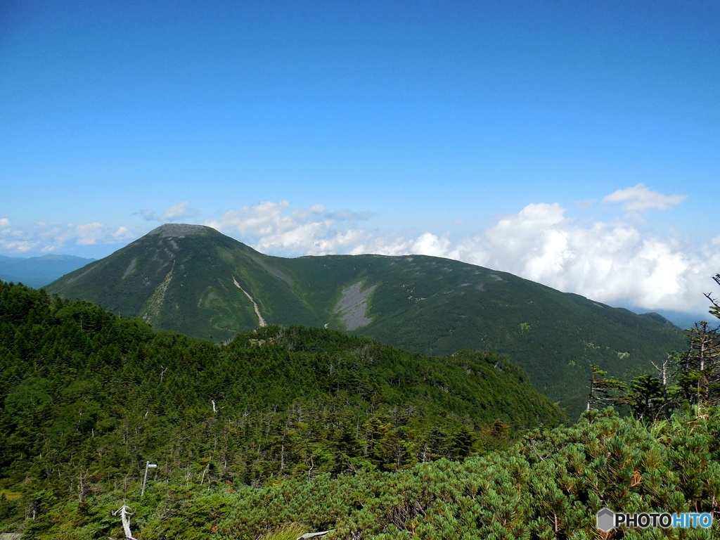 北横岳から、蓼科山