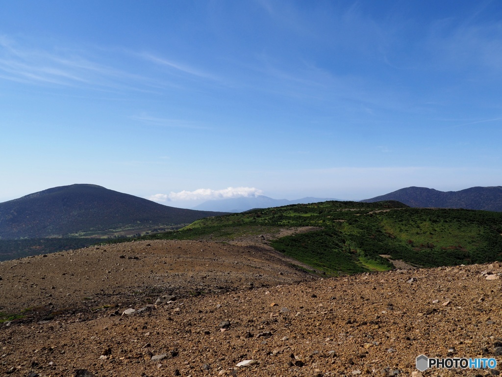 一切経山、山頂より