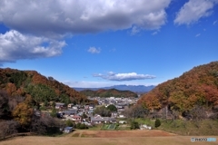 大塩ダムから街並み