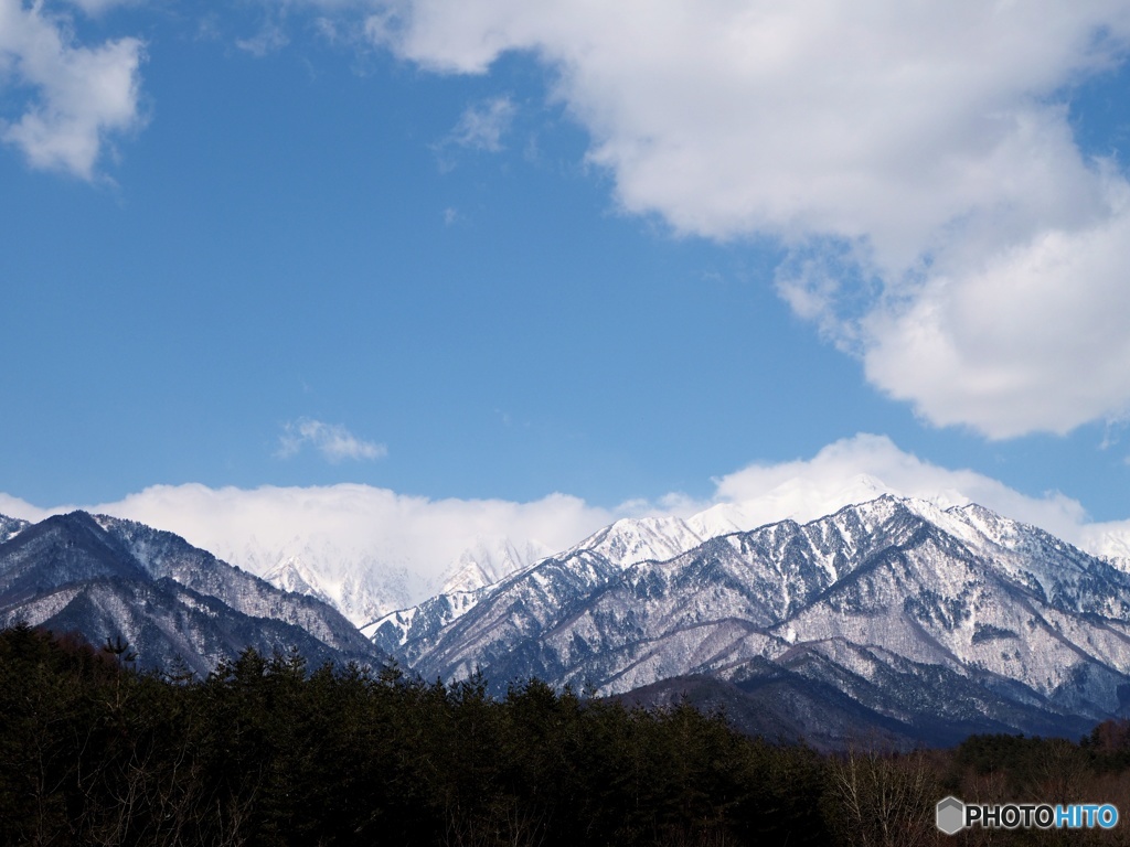 北アルプス、蓮華岳、爺ヶ岳