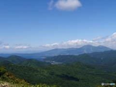 会津磐梯山、猪苗代湖