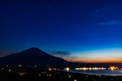 山中湖・富士とオリオン
