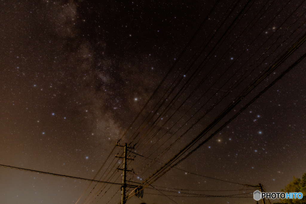 星空　蠍座と土星