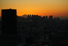 夕景〜橙富士〜