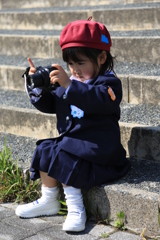 小さなカメラウーマン