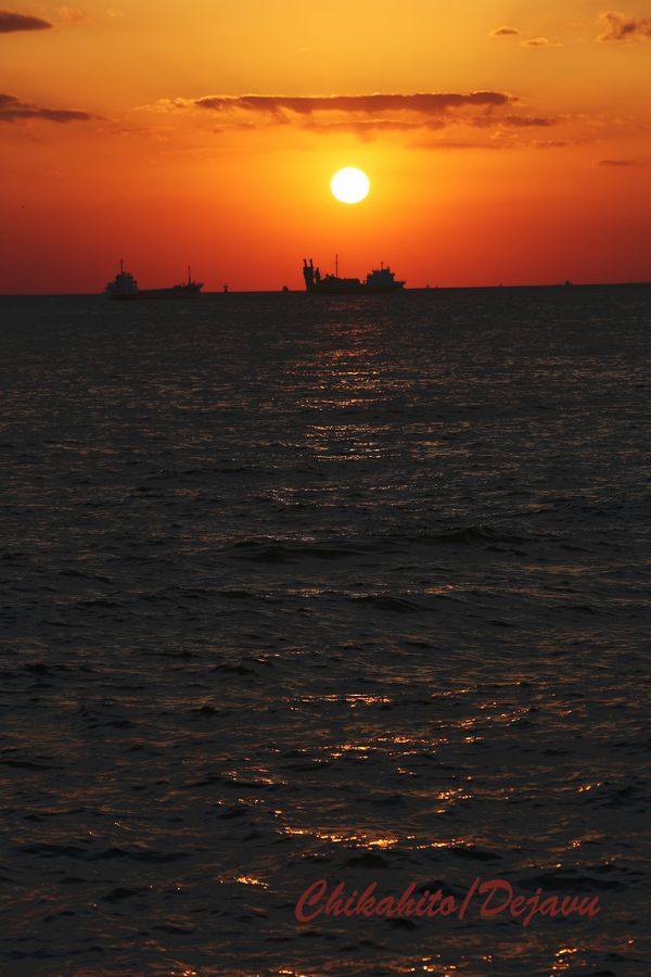 夕日