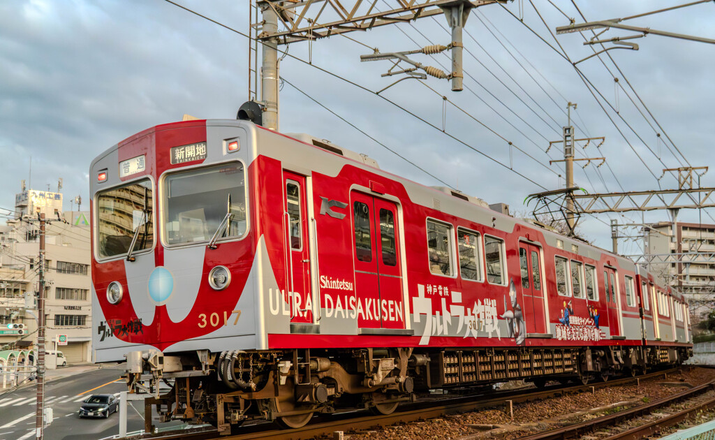 神戸の坂を行く