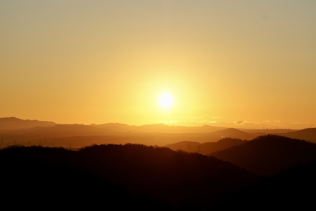 初日の出（小野アルプス惣山）