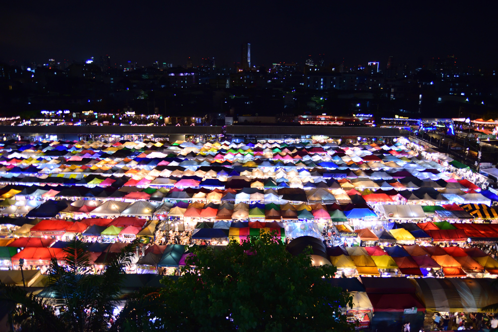 屋台の夜景