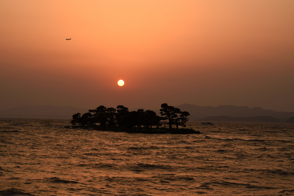 宍道湖の夕日