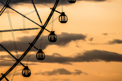 夕暮れの空中散歩