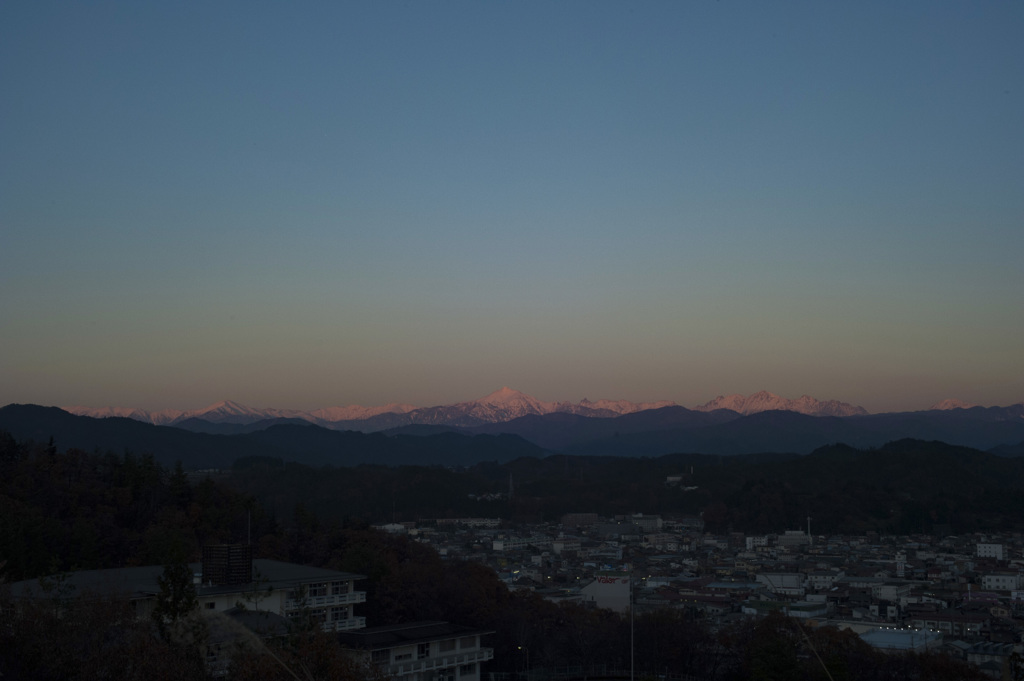 今日の北アルプス