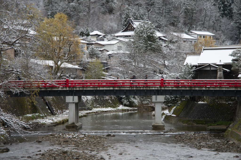 初雪の朝