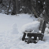 雪ベンチ