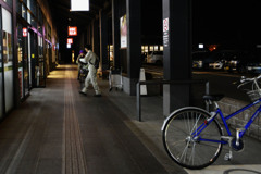 夜のショッピングモール